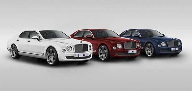 Bentley has introduced the Mulsanne 95 limited edition in celebration of their 95th anniversary. The Mulsanne 95 comes equipped with a dark "Flying B" hood ornament and 21-inch alloy wheels.