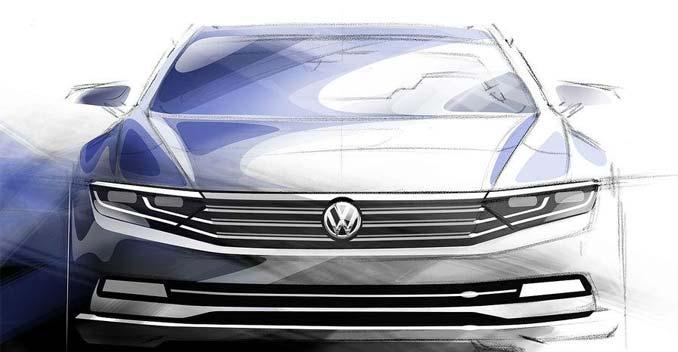 New Generation Volkswagen Passat Sketches Revealed