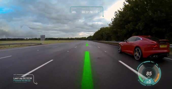 Jaguar Shows Off Virtual Windscreen