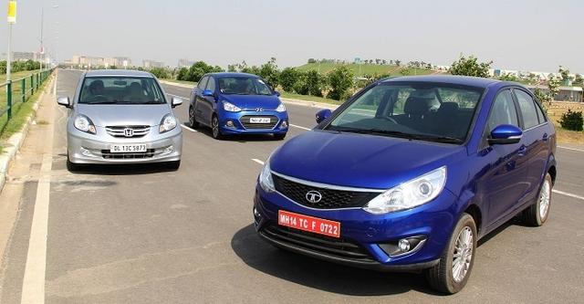 Honda Amaze vs Tata Zest vs Hyundai Xcent - Comparison Review