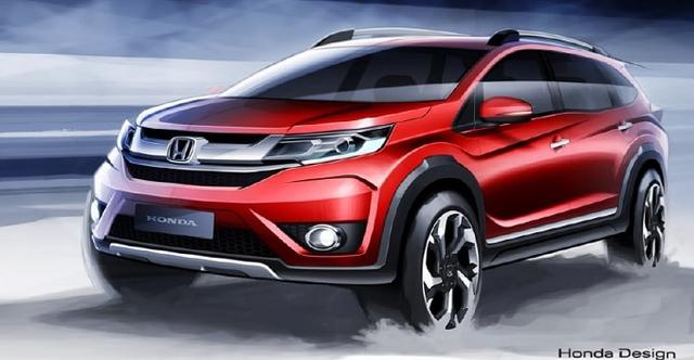 Honda BR-V Compact SUV to Debut in August; Sketches Revealed