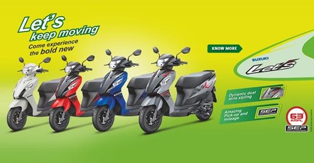 After Yamaha, Suzuki seems to have taken the dual-tone colour route with the Let'S scooter. The company introduced a bunch of new colours, 4 to be precise, which add a bit of 'zing' to the personality of the scooters.