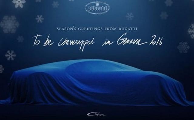 French carmaker, Bugatti is currently gearing up to unveil its next marvel - the Bugatti Chiron. The carmaker recently teased the name and a silhouette of the car in a very special Christmas card, announcing that the world premiere of the Bugatti Chiron will be held at the 2016 Geneva Motor Show.