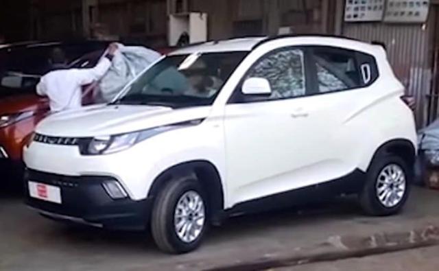 Mahindra KUV100 Spotted at Dealer's Yard Ahead of Launch