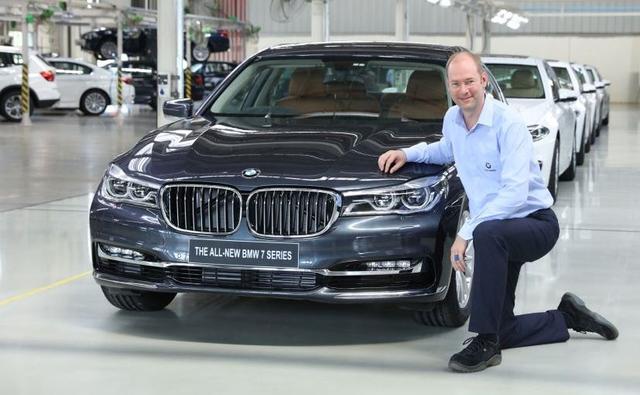 The car, an example of the all-new BMW 7 Series, was recently launched here in February, 2016.