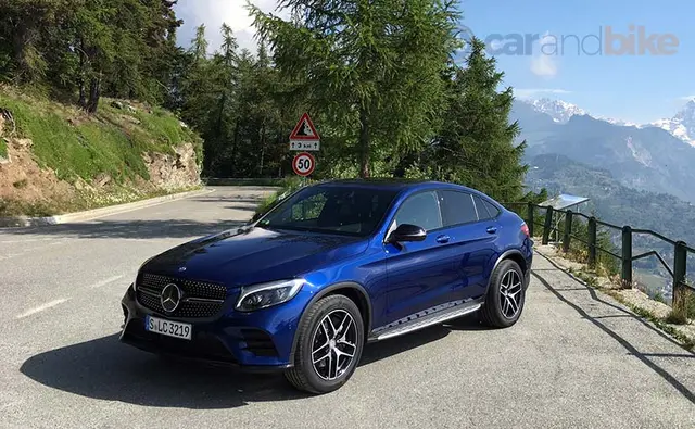 We have already driven the GLE Coup and that car's been launched in India too. Now we are all set for the smaller coup SUV from Mercedes-Benz - the GLC Coup. And I am in North Italy's Aosta valley to test the car.