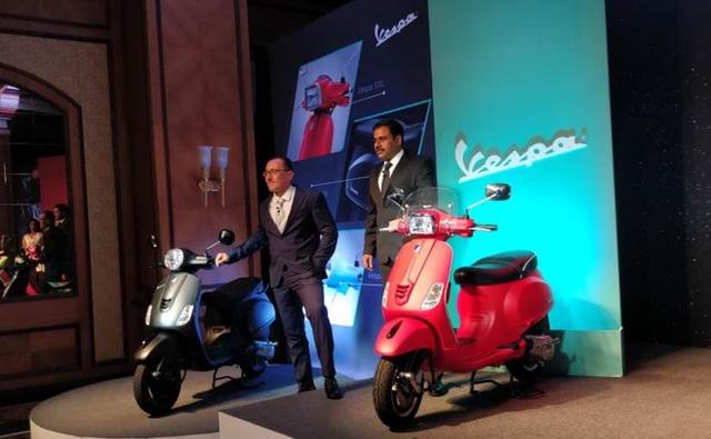 Piaggio today launched the 2019 Vespa range in India, along with updating the Aprilia SR 150 range for the 2019 model year. Priced at Rs. 91,140 for the VXL 150 and Rs. 97,276 for the top-end SXL variant (ex-showroom, Pune), the new Vespa 150 range comes with new cosmetic and features update.