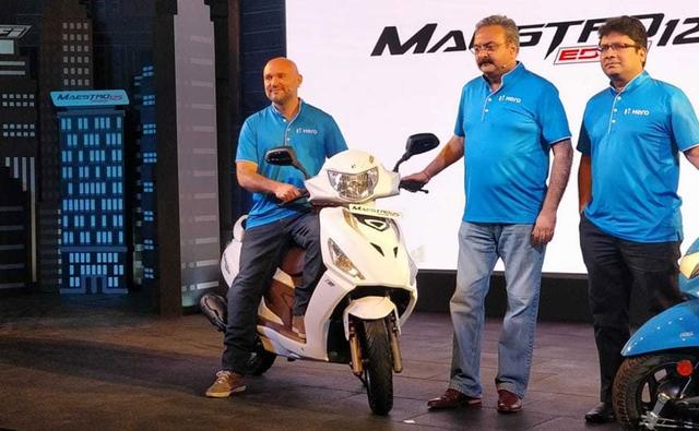 Hero MotoCorp has finally launched the new Maestro Edge 125 scooter with prices starting at Rs. 58,500(Ex-showroom, Delhi). The all-new Hero Maestro Edge 125 joins the Destini 125 as the company's second offering in the 125 cc scooter segment, and is targeted at a younger set of customers unlike the Destini which is family oriented scooter. The Maestro Edge 125 was first showcased at the Auto Expo last year and the final production version is nearly identical to the model we first saw. With two offerings catering to a diverse buyer group, Hero aims to capture a larger share in the scooter space.