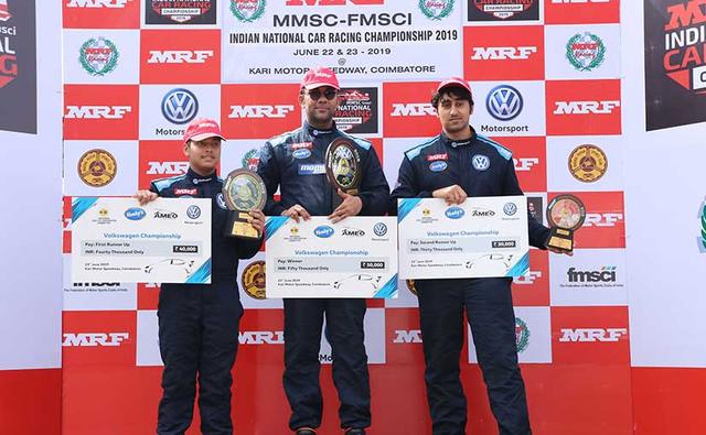 Volkswagen Motorsport India's first round of the 2019 National Championship Ameo Class saw Jeet Jhabakh secure the lead with two wins out of three races. The Hyderabad-based driver was at his dominant best winning Races 1 and 3 over the weekend, while Race 2 was one by Bangladesh based driver Avik Anwar.