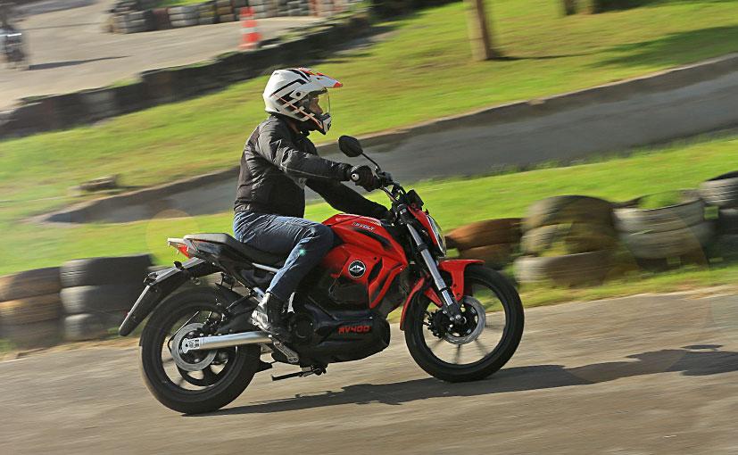 We get some brief saddle time with India's first artificial intelligence enabled electric motorcycle, the Revolt RV 400.