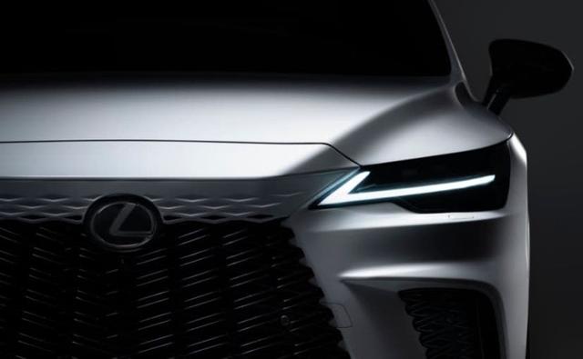 For now, Lexus has only teased a part of the fascia of the 2023 Lexus RX, that reveals a new grille design that is more vertical than before.