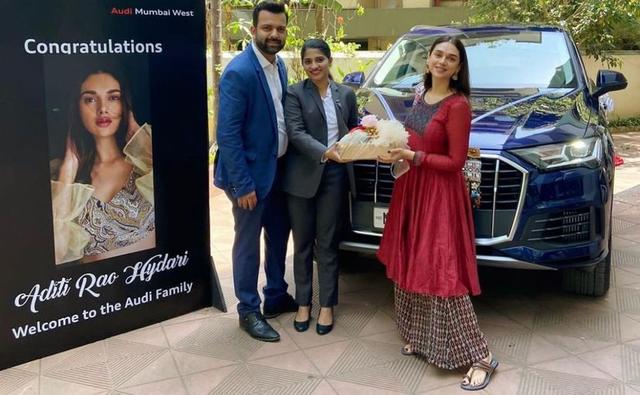 Aditi Rao Hydari has moved up from the Mercedes-Benz GLE to the new Audi Q7 that was recently delivered to the actor.