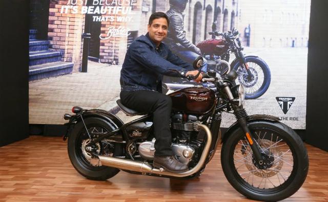 The Triumph Bonneville Bobber, the newest addition to Triumph's modern classic range was launched in India at a price of Rs. 9.09 lakh (ex-showroom, Delhi). The Bonnie Bobber shares the engine platform with the Bonneville T120 but is in a different state of tune.