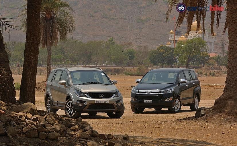 On the one hand, we have the second generation and, on the other, we have a second coming. The Innova Crysta has its share of fan following, but it now wants to move on from being an MPV to a more lifestyle oriented SUV, while the newbie Hexa already carries the SUV genes from the Aria and is out there to prove how capable it is.
