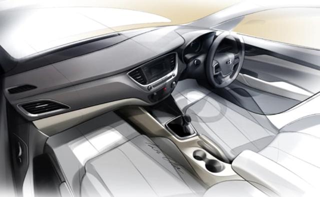 Hyundai India has released a new teaser image of the upcoming 2017 Hyundai Verna sedan. The new teaser image released by Hyundai is more of a design sketch of the new Verna's cabin and judging by the looks of it's the cabin of the India-spec Hyundai Verna will remain largely similar to the Chinese-spec model that was revealed last year.
