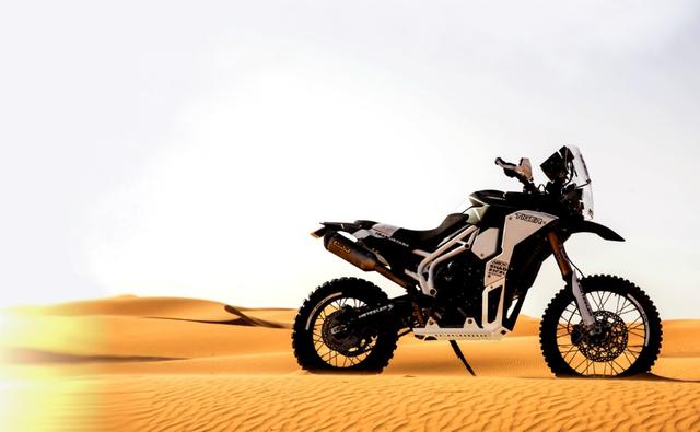 The Triumph Tiger Tramontana is a rally-build on the Triumph Tiger 800 XC, and is being ridden at this year's PanAfrica Rally.