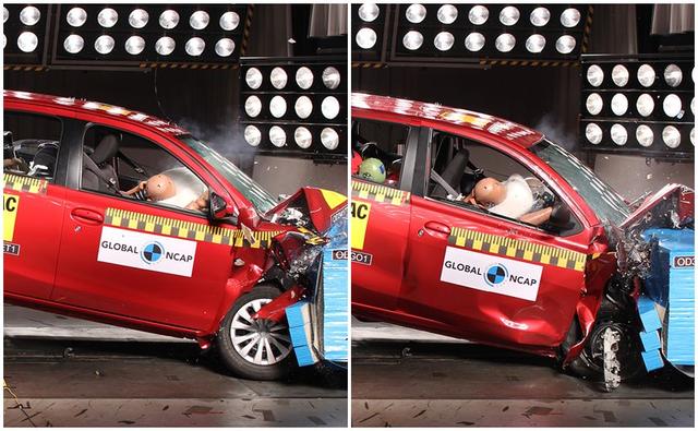Two of the five cars recently tested by the Global NCAP and AA South Africa for their crashworthiness, were India-made Toyota Etios and Datsun GO+ subcompact MPV. While the  Toyota Etios hatchback scored a 4-star rating in adult occupancy and the Datsun GO+ subcompact MPV scored a 1-star safety rating.