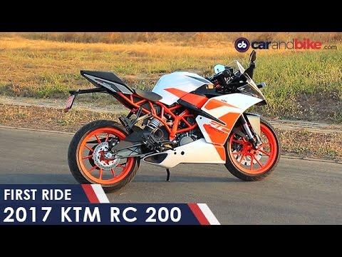 2017 KTM RC 200 First Ride - NDTV CarAndBike
