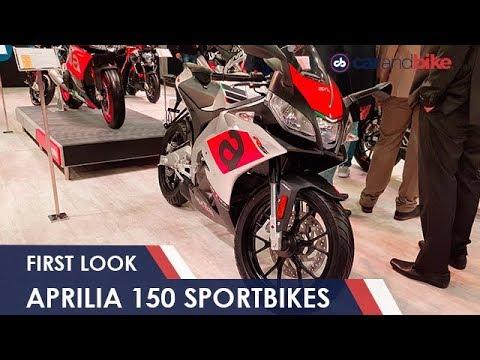 #AutoExpo2018: Piaggio Unveils Aprilia 150 Sportbikes
