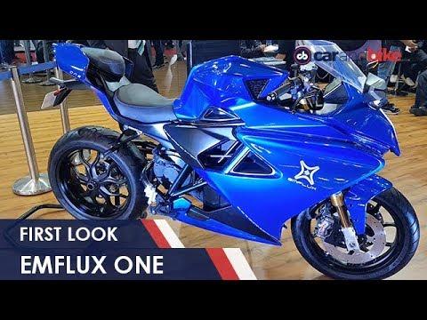 #AutoExpo2018: Emflux One, India's First Electric Superbike Unveiled
