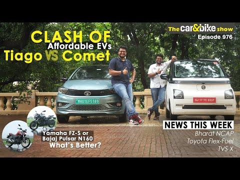 Car&bike show Episode 976 | Bharat NCAP | Comet Vs Tiago EV | FZ-S Vs Pulsar  N160