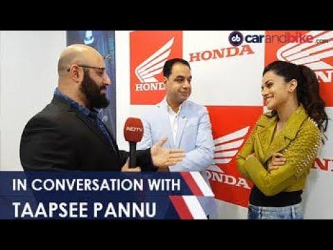 Auto Expo 2018 - In Conversation with Taapsee Pannu about Electric Vehicles