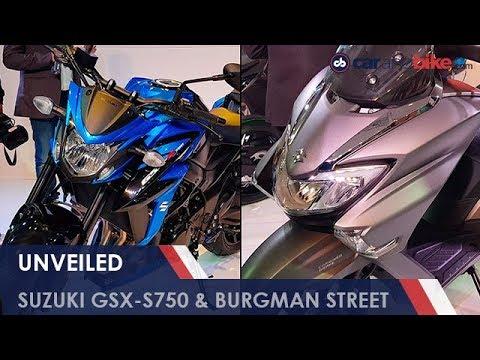#AutoExpo2018: Suzuki Burgman Street, Suzuki GSX-S750 Unveiled | NDTV carandbike
