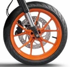 17 Inch Orange Wheels