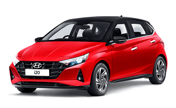 Hyundai i20 Fiery Red Dual Tone