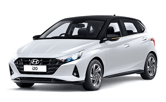 Hyundai i20 Polar White Dual Tone