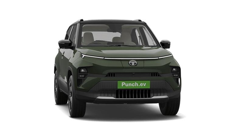 Tata Punch EV Seaweed Green With Dual Tone