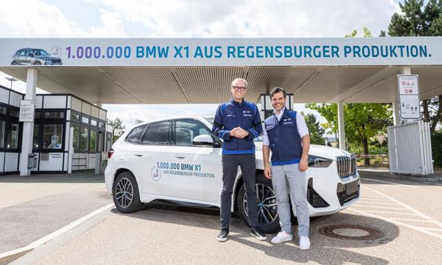 The one-millionth vehicle is a BMW iX1 EV in alpine white shade