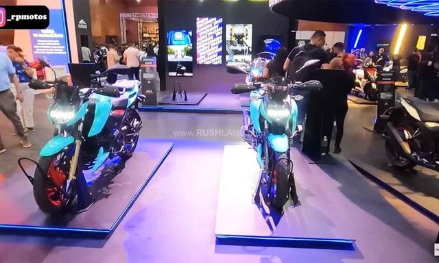 TVS also showcased the new paint finish on the Raider 125 and the Ntorq 125
