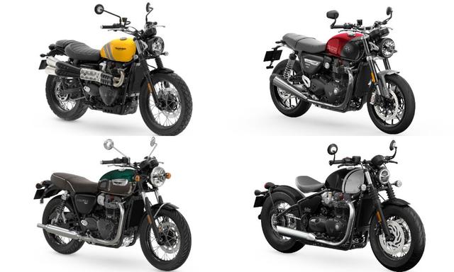 The Modern Classics bikes from Triumph come in numerous new colours.