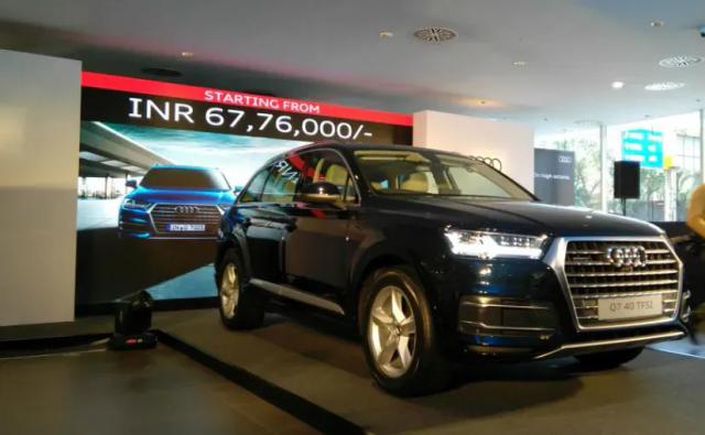 The Audi Q7 Petrol has been launched in India at Rs. 67.76 Lakh (Ex-India). It will have a 2-litre, four cylinder TFSI engine which makes 250 bhp and churns out 370 Nm. The engine is mated to an 8-speed auto transmission and will have Audi's patented quattro AWD tech.