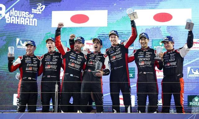 The #8 Toyota team clinched the 2023 WEC championship title with a dominant win at the Bahrain season finale.