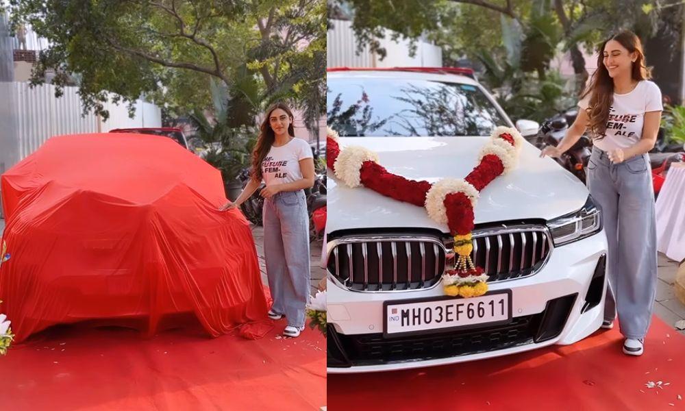The actor shared photos of her taking delivery of the brand-new BMW on her social media account. The model is a 630i M Sport Signature edition. 
