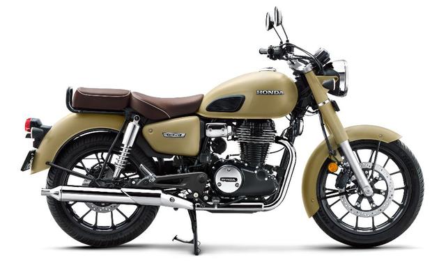 The CB350 is the third model introduced using the 350cc platform featuring retro classic styling