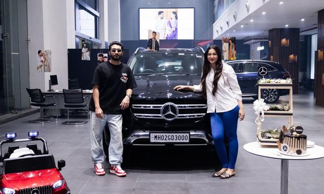 Gauhar Khan and her husband, Zaid Darbar, were pictured together at the dealership in Mumbai while taking delivery of their new Mercedes.