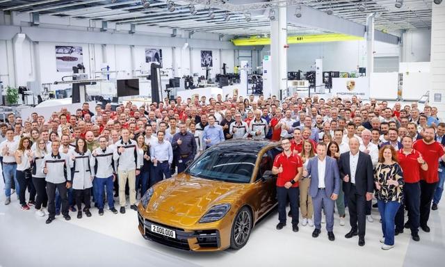 Porsche AG’s Leipzig plant rolled out its two millionth vehicle recently, a new-gen Panamera Turbo E-Hybrid, which is now heading to its owner in Dubai
