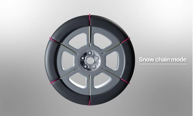 Hyundai and Kia unveil snow chain-integrated tire tech, using shape memory alloy for automatic deployment, enhancing safety in winter driving.