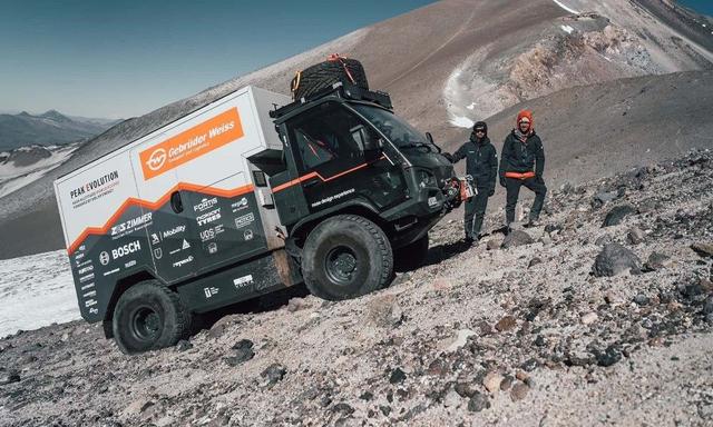 Gebrüder Weiss, a transport and logistics firm set a new record for EVs with its electric truck called Terren reaching a height of 21,325 feet above sea level