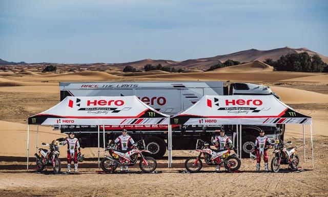 Hero MotoSports Team Rally is bringing back Joaquim Rodrigues, Sebastian Buhler, and Ross Branch, while rider Joan Barreda Bort is the newest addition to the squad.