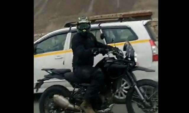 Royal Enfield Himalayan 450 Spotted During High-Altitude Test In Ladakh