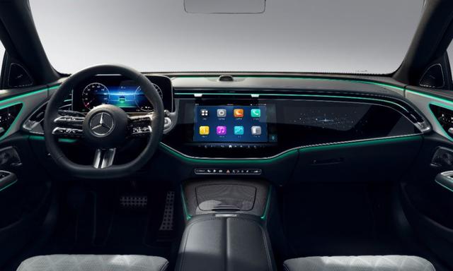 The next-gen E-class gets a cabin design inspired by the EQE with a seamless glass panel spanning the centre console and co-driver side of the dashboard.