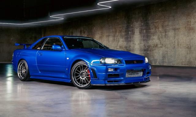 The Bayside Blue Nissan R34 GT-R will be auctioned by Bonhams online.