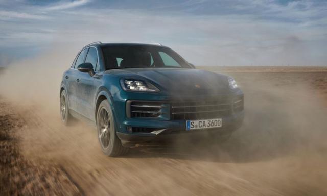 The 2023 Porsche Cayenne facelift will only be available in its base spec variant that gets the V6 engine. GTS variant could arrive in the future.