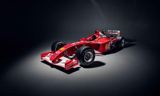 The Ferrari F2001b which was pivotal in Schumacher's 5th F1 championship win.