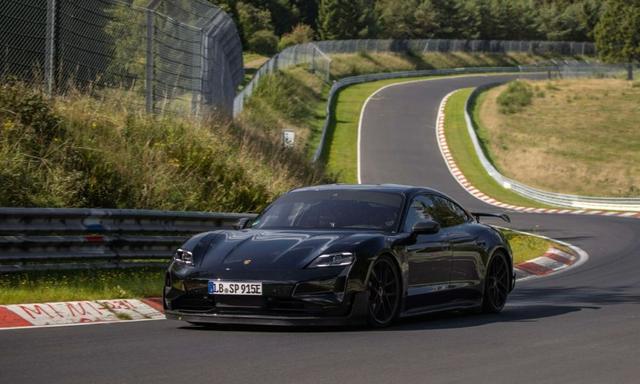 The test mule of the upcoming high-performance Taycan variant was 26 seconds faster than the Taycan Turbo S around the track.