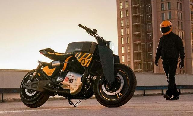 The Netflix film ‘The Kitchen’ showcases the custom Shotgun 650 in a dystopian future. It is jointly designed by Royal Enfield's UK and India teams along with artist Gaika Tavares